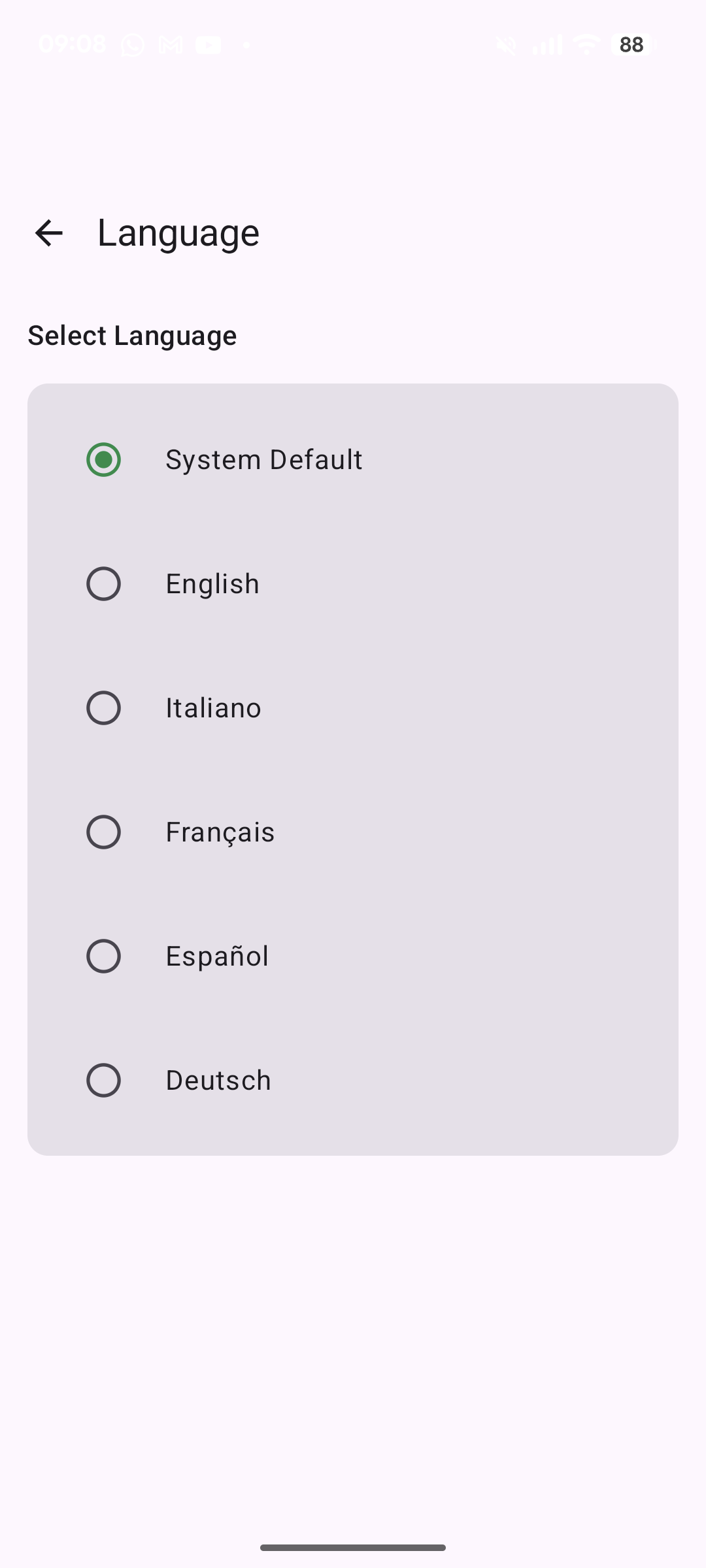 Multi language support