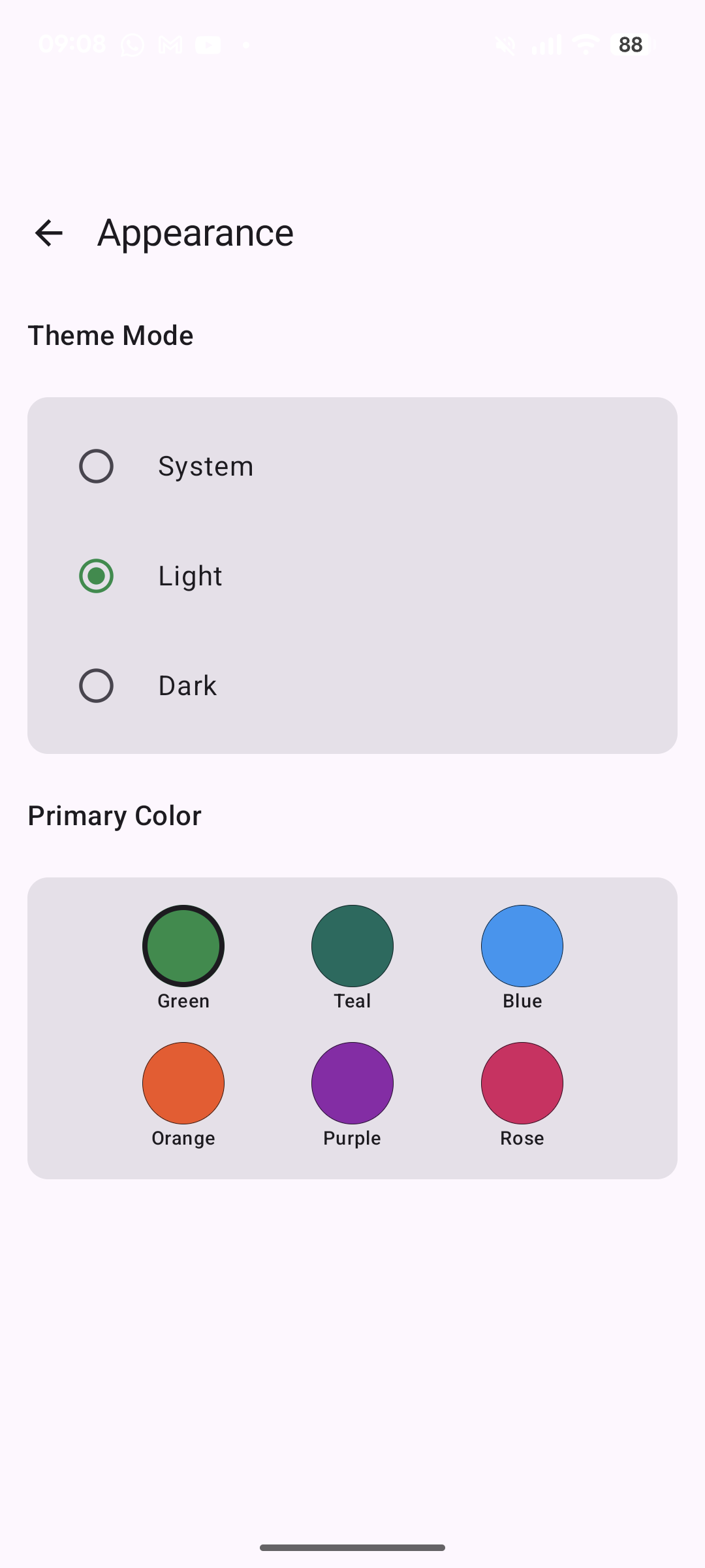 Color theme personalization